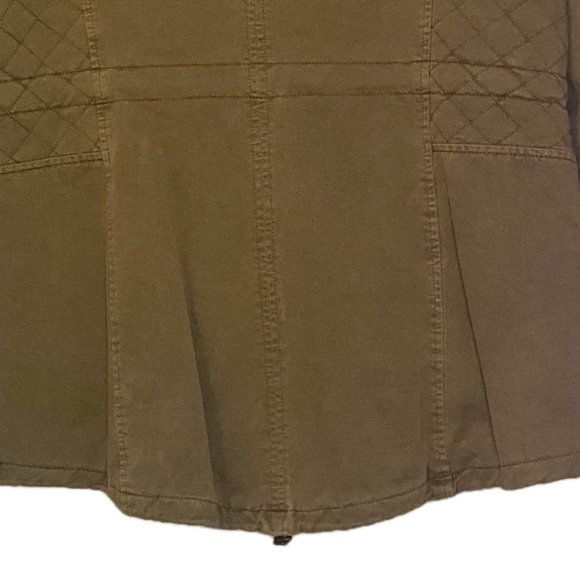 😊Guess Army Style Utility Jacket Cotton Chore Coat Zip Snap Hood Pockets Size M - Picture 8 of 16